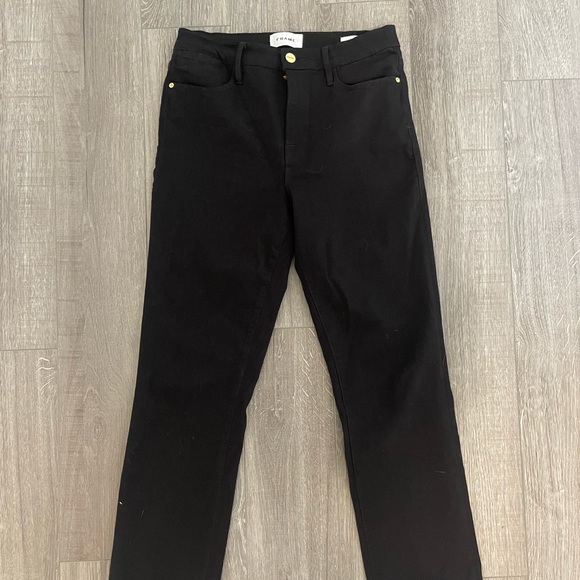 Le High Straight in Film Noir FRAME DENIM - Picture 3 of 4